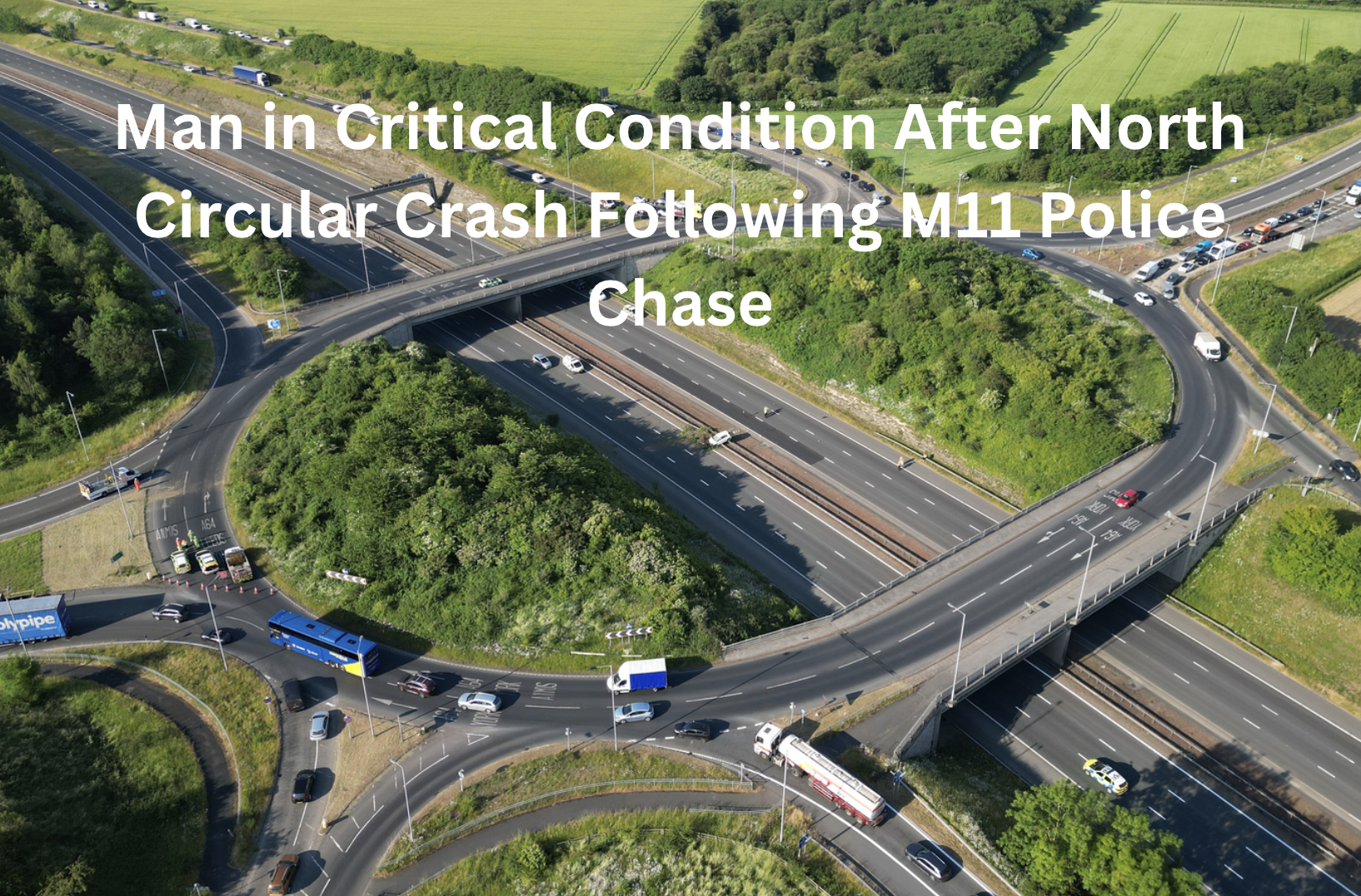 Man in Critical Condition After North Circular Crash Following M11 Police Chase